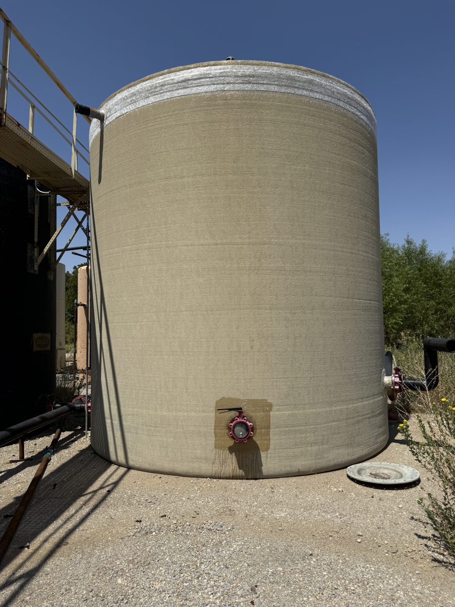 500-BARREL STORAGE TANK 4 — Fiberglass Storage Tank